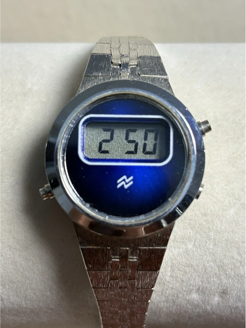 National Semiconductor Watch womens blue  Digital LCD, Adjustable Band Working